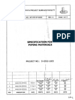 Halfaya Project Surface Facility Piping Specification