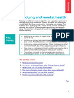 Studying and Mental Health Factsheet
