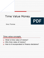 Time Value Money: Sony Thomas