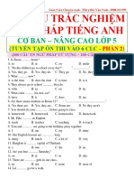 500 Cau Trac Nghiem Ngu Phap Tieng Anh - Thay Bui Van Vinh