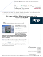JLR News - JLR Expects 60% of Global Land Rover Sales To Be Pure-Electric by 2030 - The Economic Times