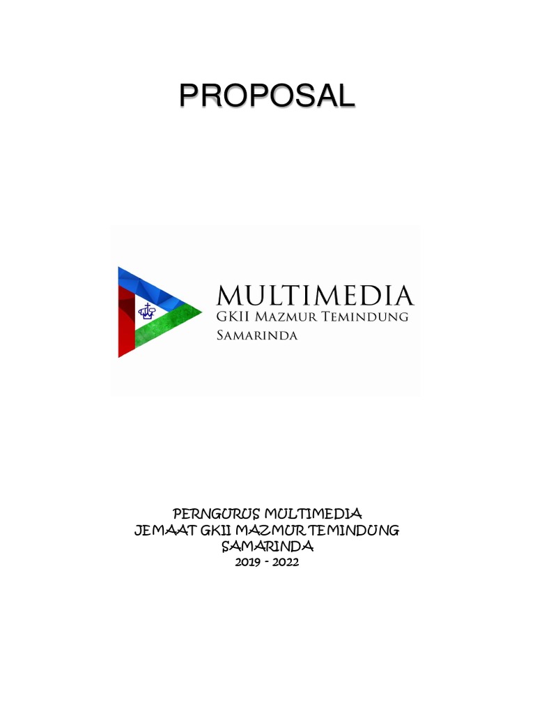 Proposal Dana Multimedia GKII Mazmur | PDF