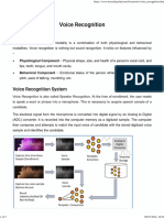 Physiological and behavioral components of voice recognition biometrics