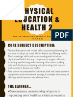 Health Optimizing Physical Education 2 (H - O - P. E 2)