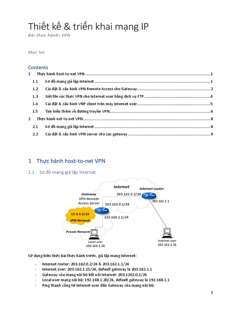 Lab 4 Virtual Private Network | PDF