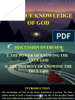 The True Knowledge of God