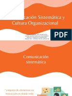 Comunicación Sistemática y Cultura Organizacional