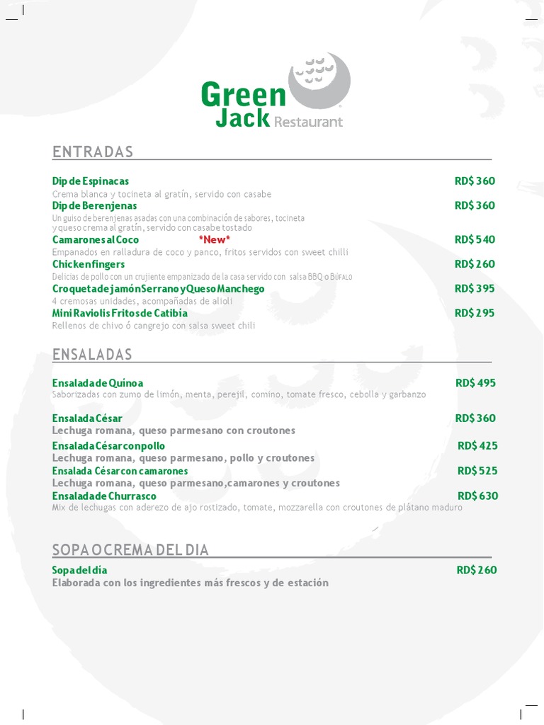 Menú del Restaurante Heidelberg | PDF | ensalada | Salsa