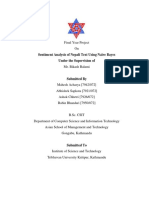 Sentiment Analysis of Nepali Text Using Naïve Bayes Under The Supervision of