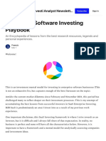 Enterprise Software Investing Playbook - by Franc