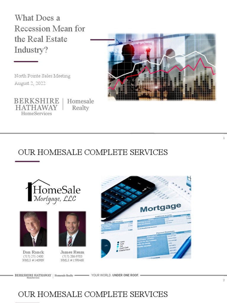 What Does A Recession Mean For The Real Estate Industry? PDF
