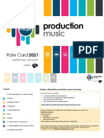 Production Music Rate Card 2021