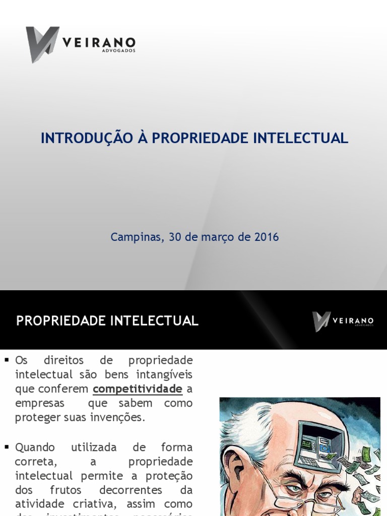 Introdução à Propriedade Intelectual | PDF | Software gratuito | Patente