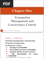 Chapter 1 Transaction Management & Concurrency Control