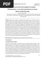 Dome Structure Derived From Digital Close Range Photogrammetry: A Case Study From Kadavur Area, Karur District, Tamil Nadu, India