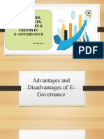 Advantages, Disadvantages, Challenges & Trends in E-Governance