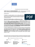 Suspension Del Contrato Por Solicitud de Licencia No Remunerada - Efectos de Cotizacion A Seguridad Social Firmado Original