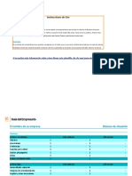 Formato de Balance General en Excel