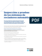 Inspeccion y Pruebas de Los Sistemas de Rociadores Automaticos