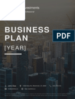 Real Estate Investment Business Plan Example