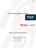 Kevlar Skid Plate Installation Instructions