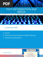 Module 4 - Text Information and Media 2