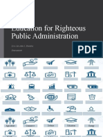 Education For Righteous Public Administration