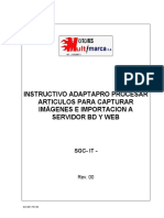 Instructivo Adaptapro Procesar Articulos para Capturar Imágenes e Importacion A Servidor BD y Web 181021