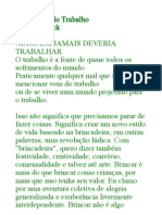 A Abolição Do Trabalho