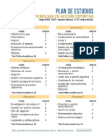 Plan Estudios Tecnologia Gestion Deportiva