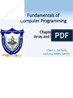 Fundamentals of Computer Programming: Array and String Fundamentals