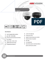 DS-2CD2185FWD-I (S) 8 MP IR Fixed Dome Network Camera: Key Features