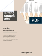 Cutting Equipm Ents: Katleg0 Monare 202003619 FEBRUARY 18 2022