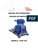 Moinho de martelos MMP 800 manual de instruções