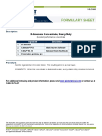 Formulary Sheet: D-Limonene Concentrate, Heavy Duty