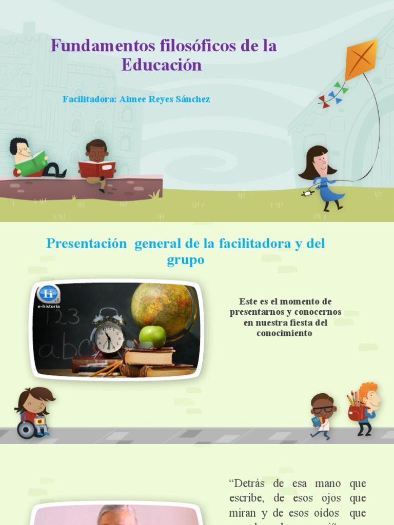 Fundamentos Filosóficos de la Educación | PDF | Filosofía de la ...
