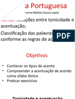 Regras de acentuação em palavras paroxítonas