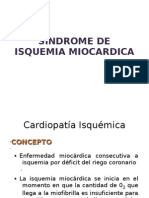 Síndrome de isquemia miocardica