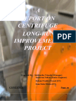 Centrifuge long-run improvement project report