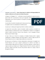 NIA 240 Responsabilidad Del Auditor en Relación Con El Fraude en Los Estados Financieros