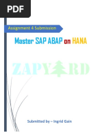 Master SAP ABAP: Assignment 4 Submission