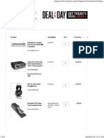 Shopping Cart: Product Availability QTY List Price You Pay