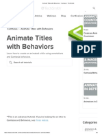 Animate Titles With Behaviors - Camtasia - TechSmith