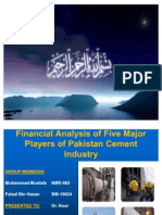 Financial Analysis of Top Cement Companies