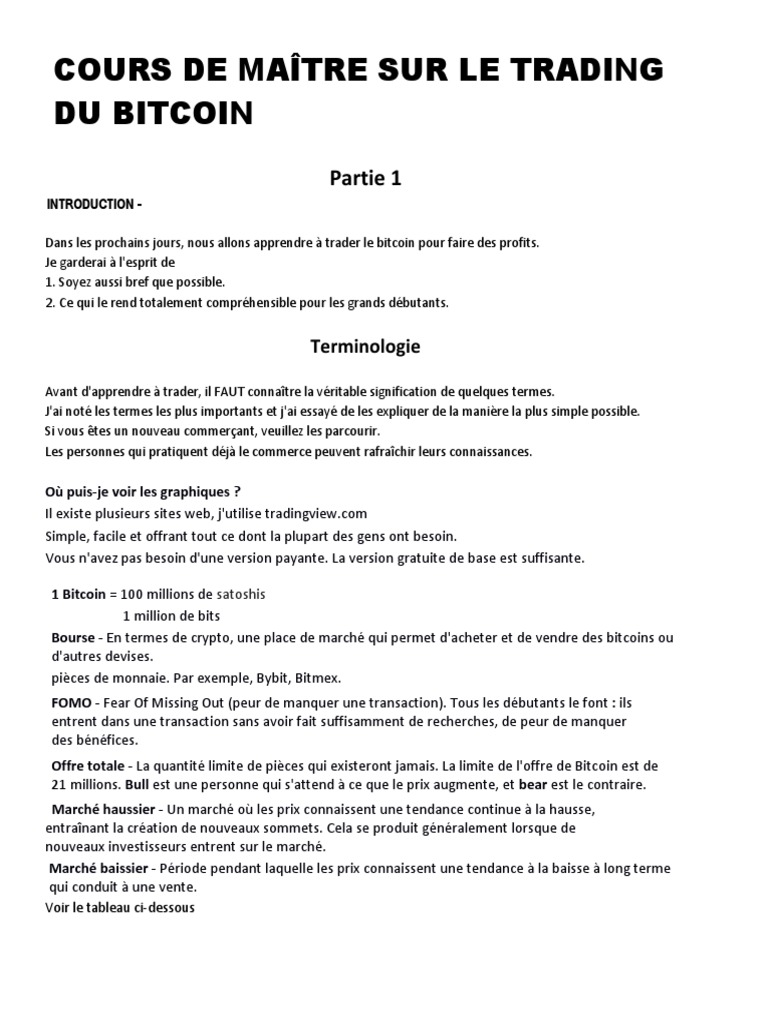 Manuel de Trading by EmperorBTC. Traduit en FR | PDF | Opérateur de marché  | Prix