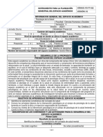 PS0225-101. Psicología de La Salud. Instrumento para La Planeación Semestral. 2022-1