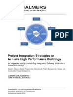 Project Integration Strategies To Achieve High Performance Buildings