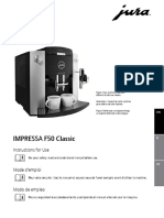 IMPRESSA F50 Classic: Instructions For Use