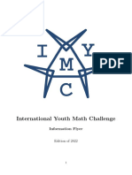 International Youth Math Challenge: Information Flyer