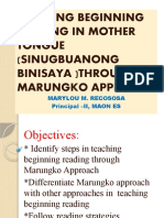 Marungko Approach Facilitation